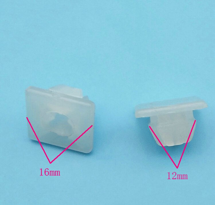 Clips de retenue en plastique 50 pièces, fixation de phare de voiture, feu arrière, lampe de direction, tête carrée, vis d&#39;écrou de fixation: 4- 50pieces