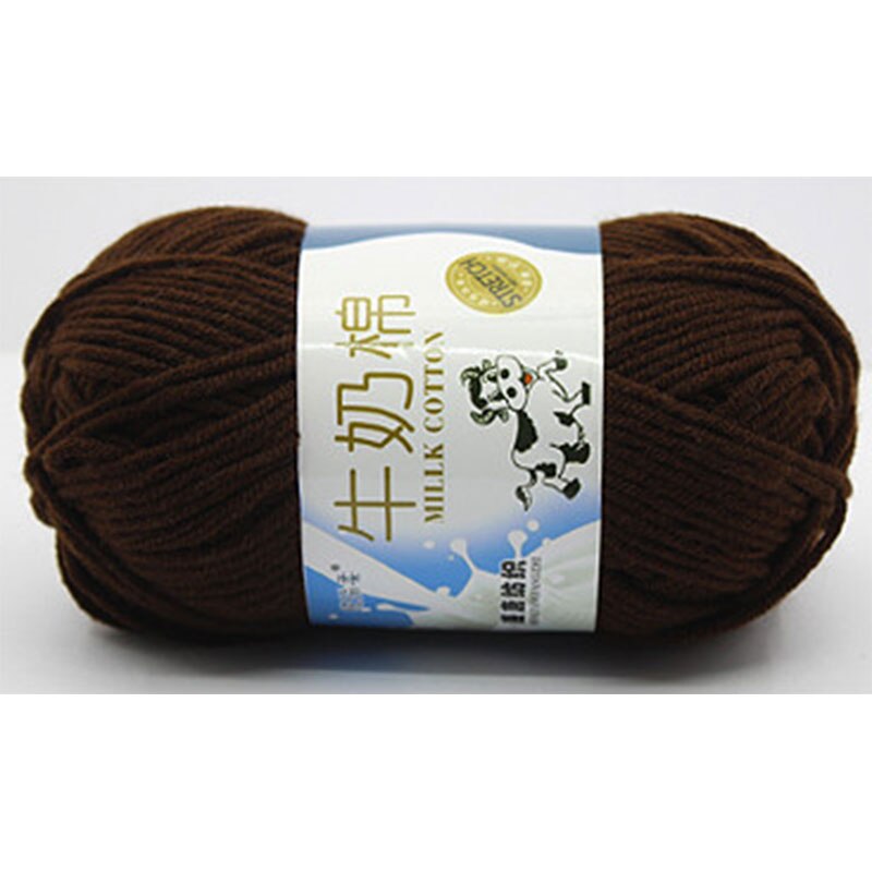 2.5MM lait doux coton doux bébé tricot laine fil épais fibres velours fil à tricoter à la main laine Crochet fil pour bricolage pull: 15