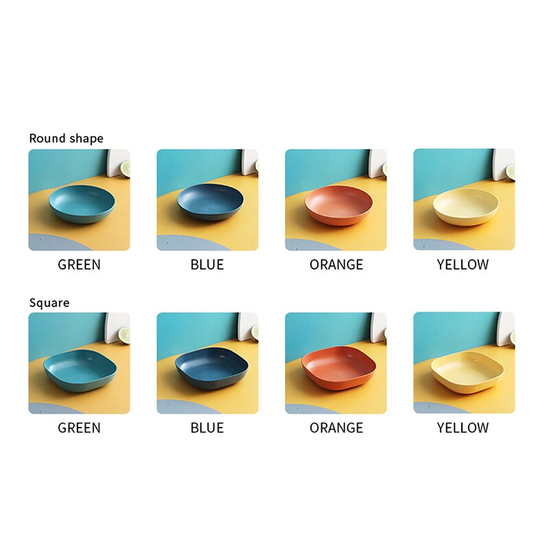 Gbsc 5 Stks/set Voor Keuken Plastic Voedsel Saus Schotel Kleine Azijn Smaak Board Snack Platen Creatieve Ronde Huishouden Fruitschaal