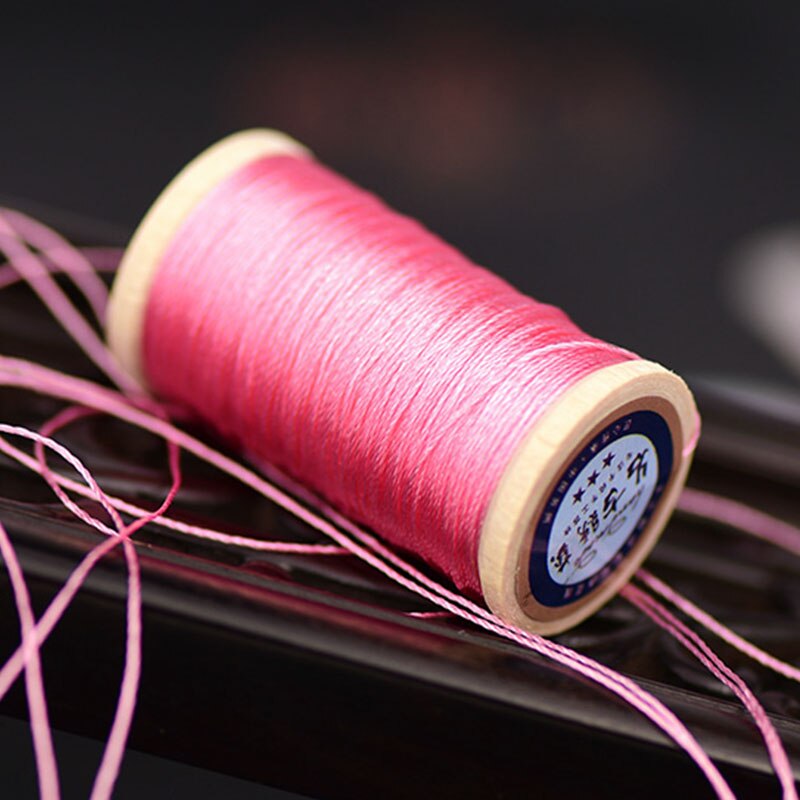 Roll Van 0.3 Mm Nylon Gevlochten Draad Hand Geweven Chinese Knoop Kwasten Lijn Ongeveer 50M Hoge Sterkte 3 strengen Draad Kwastje Lijn Roze: 4