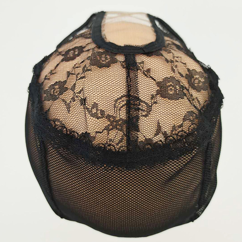 Bh -024 schweizisk blonde net paryk cap fabrikant, justerbar limfri vævning paryk cap med kamme