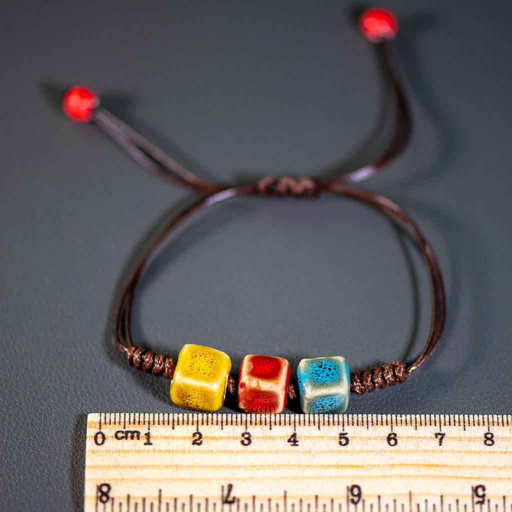 Love stone women's ceramic bracelet Female hand-woven couple small jewelry #5347