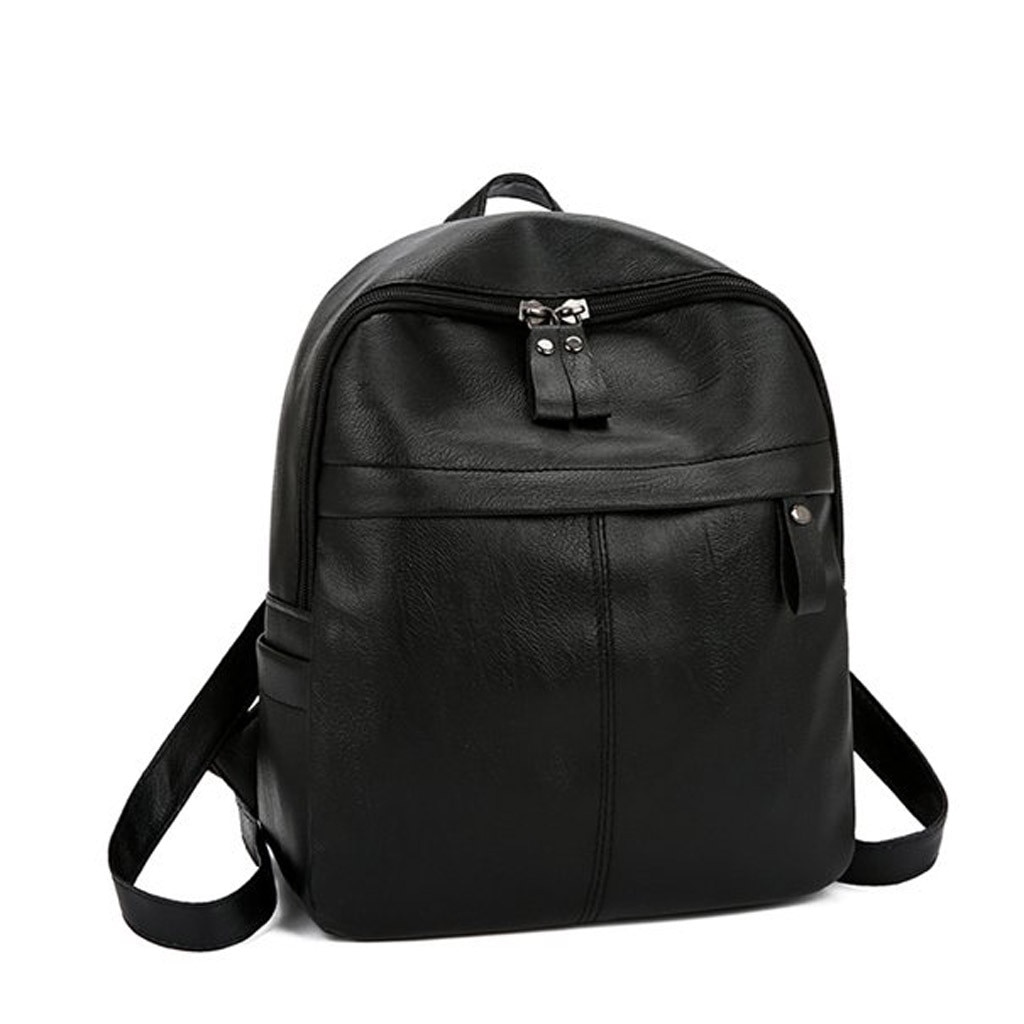 Mochila de moda feminina cor sólida versátil couro mochila de viagem de grande capacidade para viagens nova mochila #50