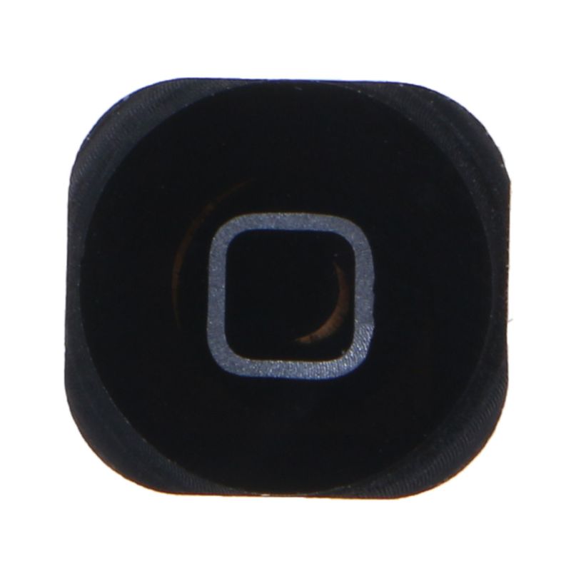 Home Menu Button Replacement Return Key Cap Rubber Gasket Holder Repair Part for iPod Touch 5: Black