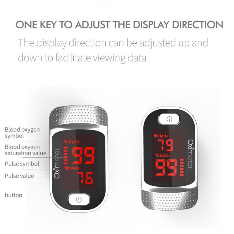 Finger Clip Oximeter Finger Pulse Oximetry Monitor LED Display Respiratory Rate Heart Rate Monitor