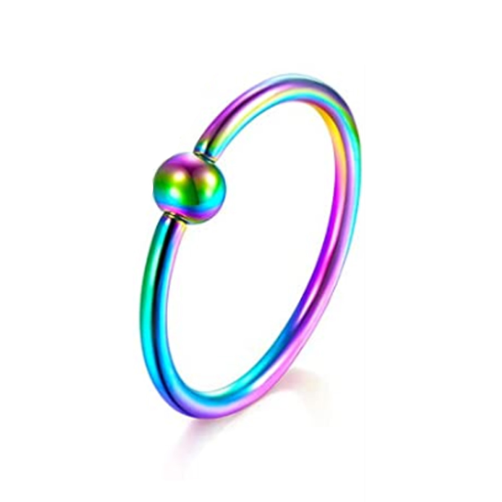 1 Stuks 16G 20G Roestvrij Staal Neusringen Hoepel Kraakbeen Helix Oor Piercing Tragus Lichaam Sieraden Voor Vrouw Man 6Mm/8Mm/10Mm/12Mm