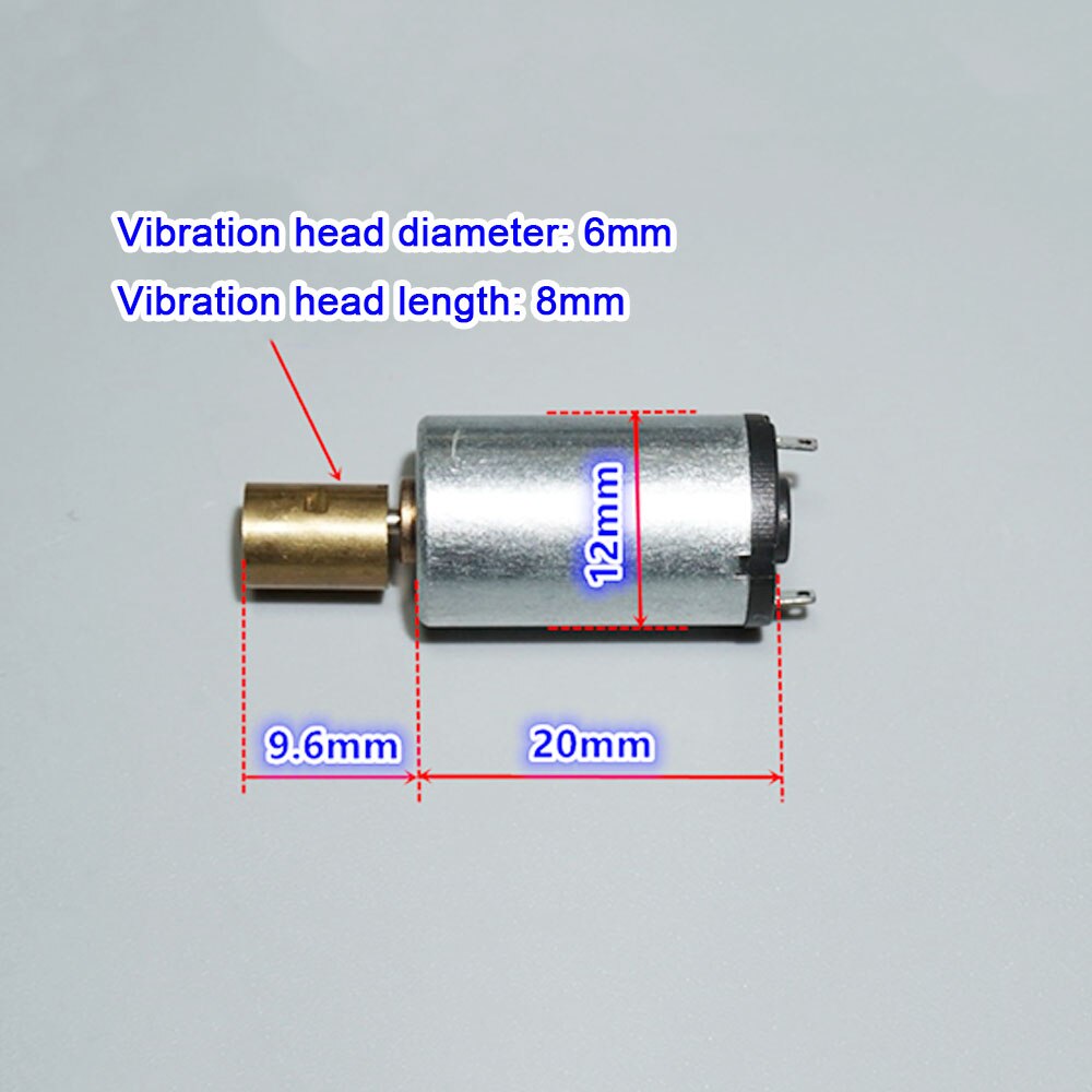 DC 3V Micro Vibrator 1220 Vibration Motor Model Toy Motor 12*20mm Electric Massager Vibration Alarm Eccentric Wheel 1.5V-3V