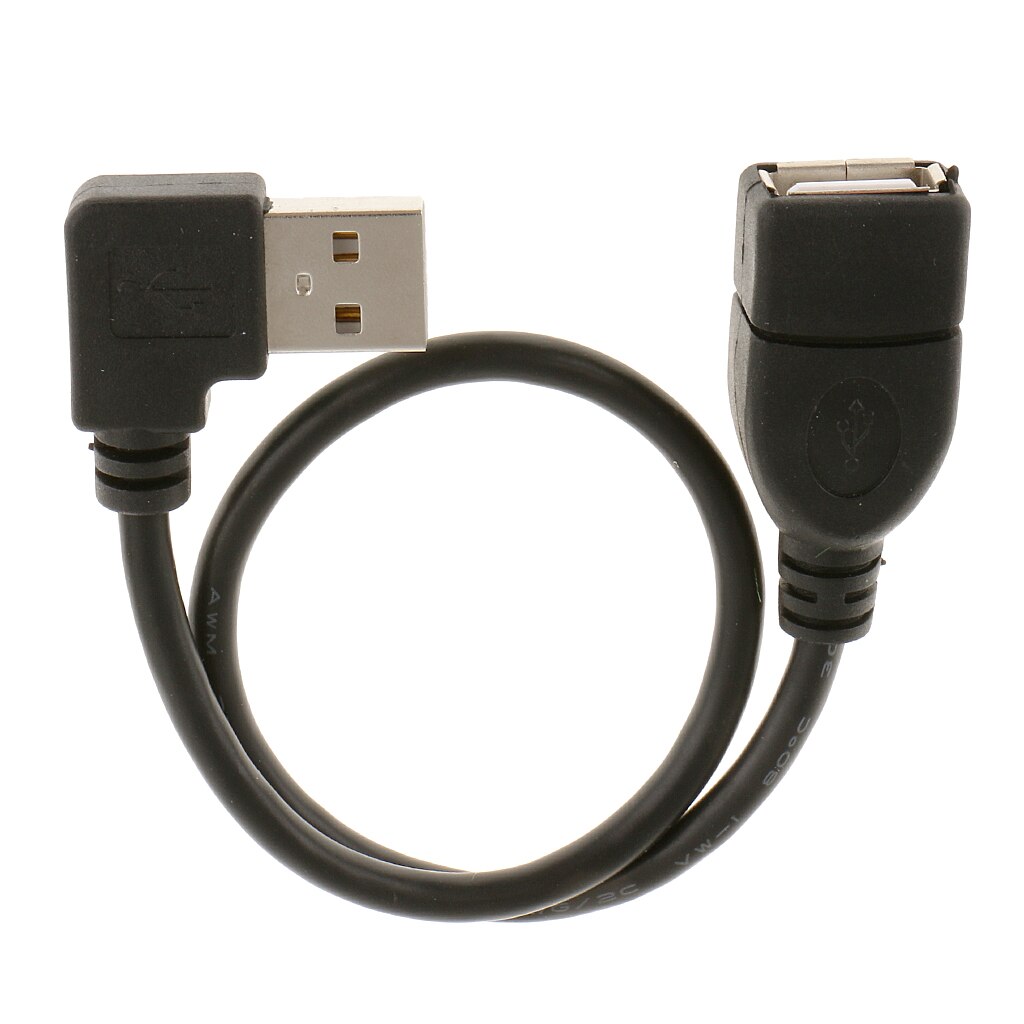 Usb 2.0 Haakse Man-vrouw Extension Adapter Converter Kabel Snoer Snelle Snelheid