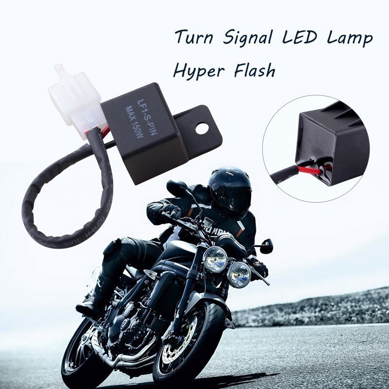 12V 2Pin Universal Motorcycle Switch Electronic LED Flasher Relay Turn Light Flasher Relay Turn Signal Rate Control Blinkrelais