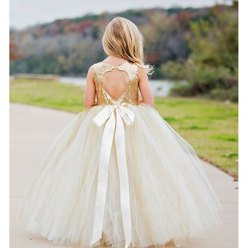 Conjunto de vestido de dama de honor de boda Formal de de princesa de flor de chica chico