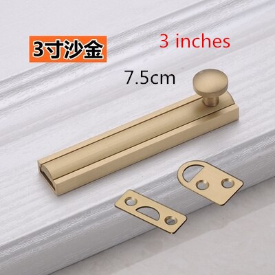 Professionelle Durcheinander Türen Rutsche verriegeln sperren Fenster Bronze- Riegel Möbel Verdeckte Schlösser Schlecht Bolzen Staub Beweis Rohr: 5