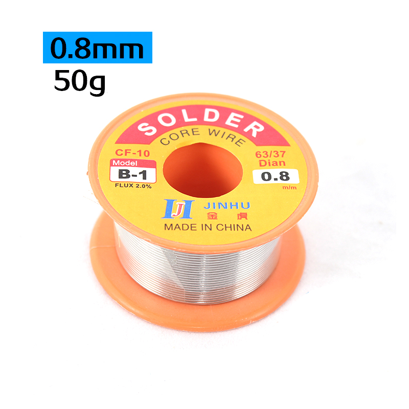 1.0mm Portable Solder Wire 0.5mm 0.6mm 0.8mm Repair Soldering Lead-Free Rosin Solder Wire Low Melting Point Silver 50g
