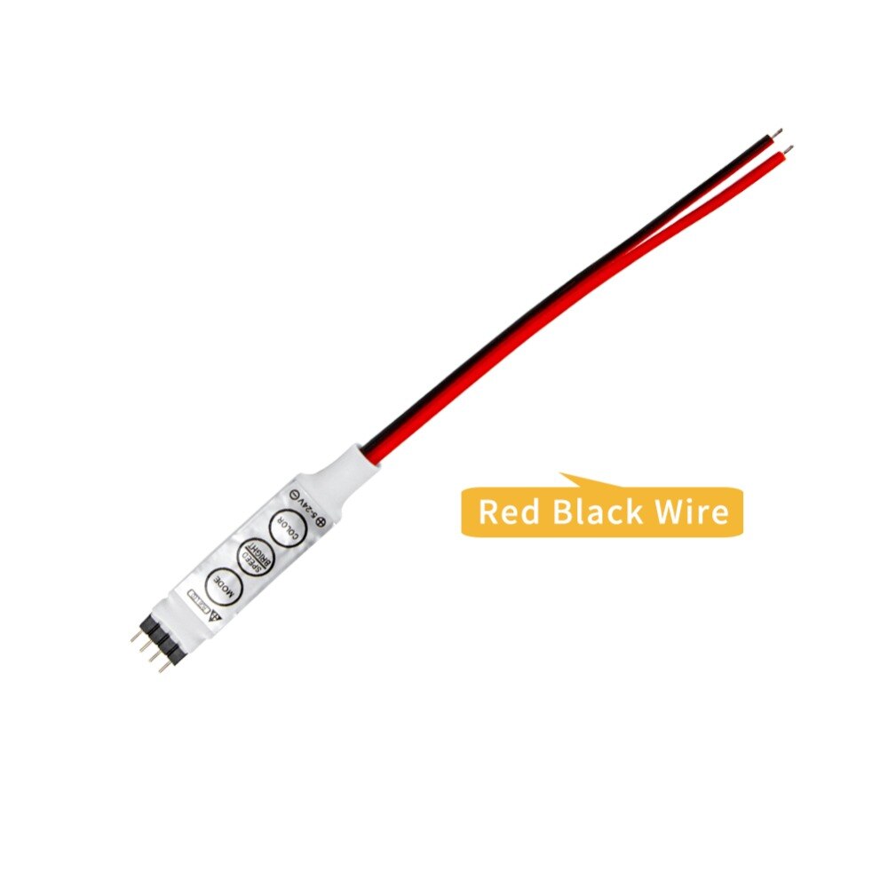 Led rgb controller  dc12v mini 3 dimmer til rgb 3528 5050 led strip chave led rgb controller til rgb led strip