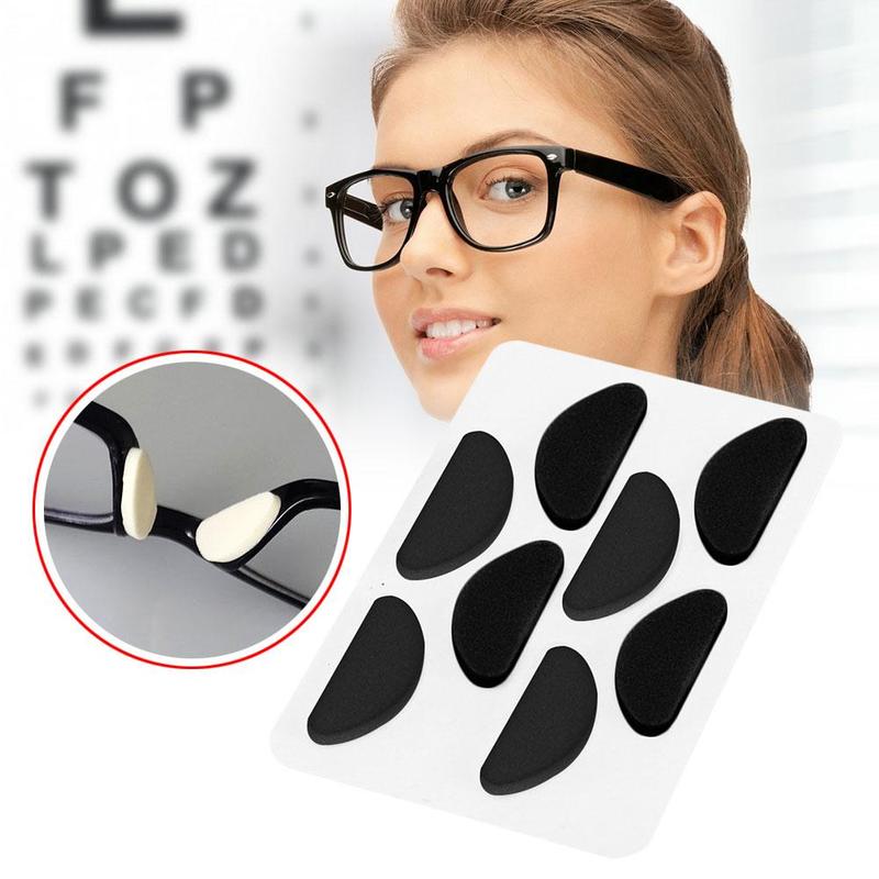 4 paar neuspads voor brillen, zelfklevende siliconen neuspads, antislip, witte dunne neuspads voor brillen, brillen en zonnebrillen