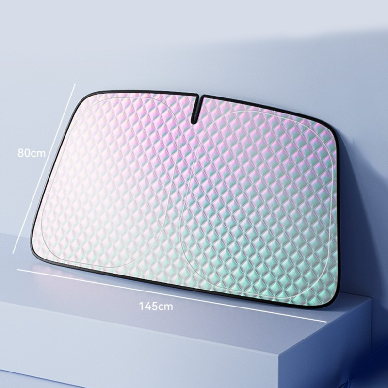 Pára-brisa atualizado sombra de sol para carro engrossar isolamento térmico resfriamento pára-sol uv-reflexo proteção solar capa cobertura completa: Default Title