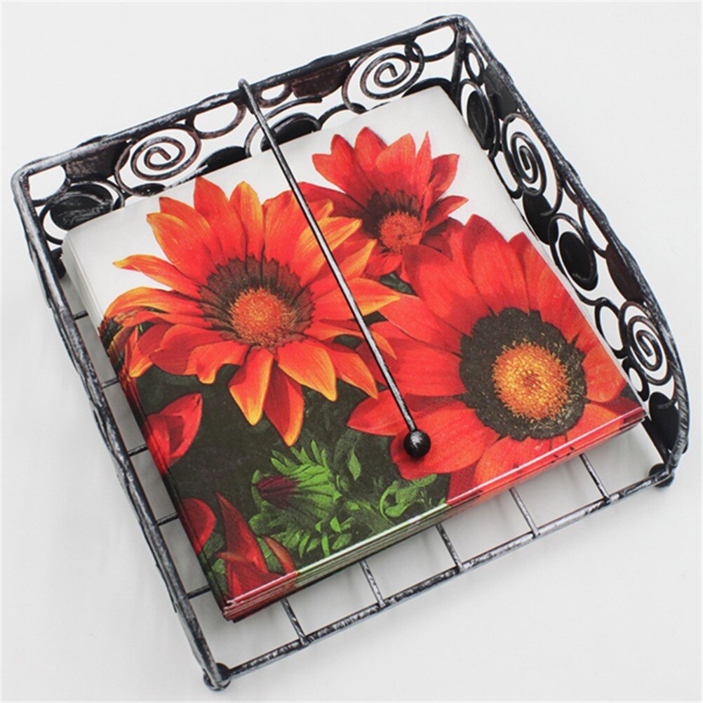 20pcs/pack/lot Sunflower Paper Napkin Flower Para Festas &amp; Party Supply Tissue decoupage Servilleta 33*33cm