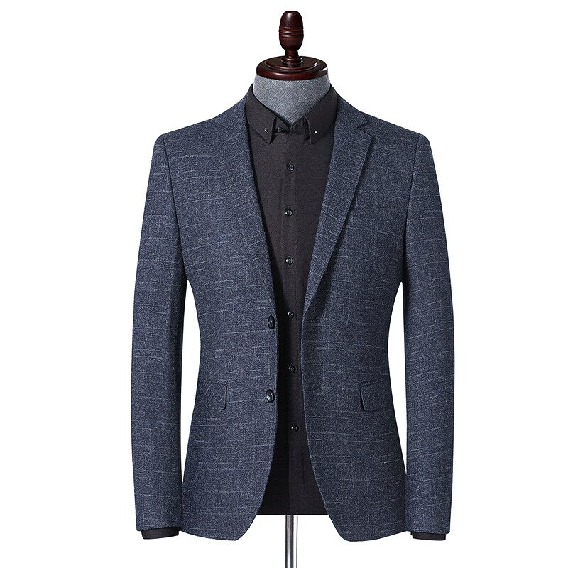 CLASSDIM Brand Men Blazer Men's Striped Print Spring Autumn Suit Jacket Business Casual Style Male Formal Blazers