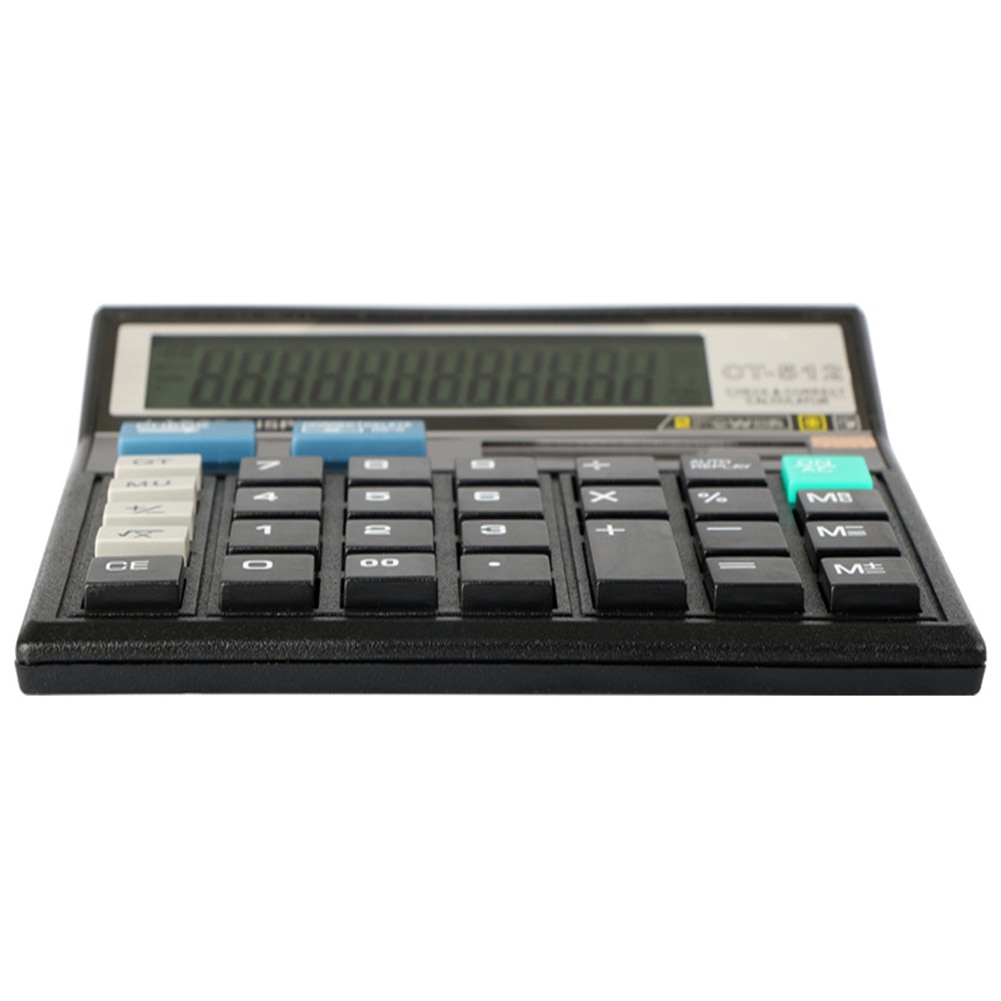 12 Digit Electronic Calculator Large Screen Desktop Calculators Home Office School Calculators Financial Accounting Tools