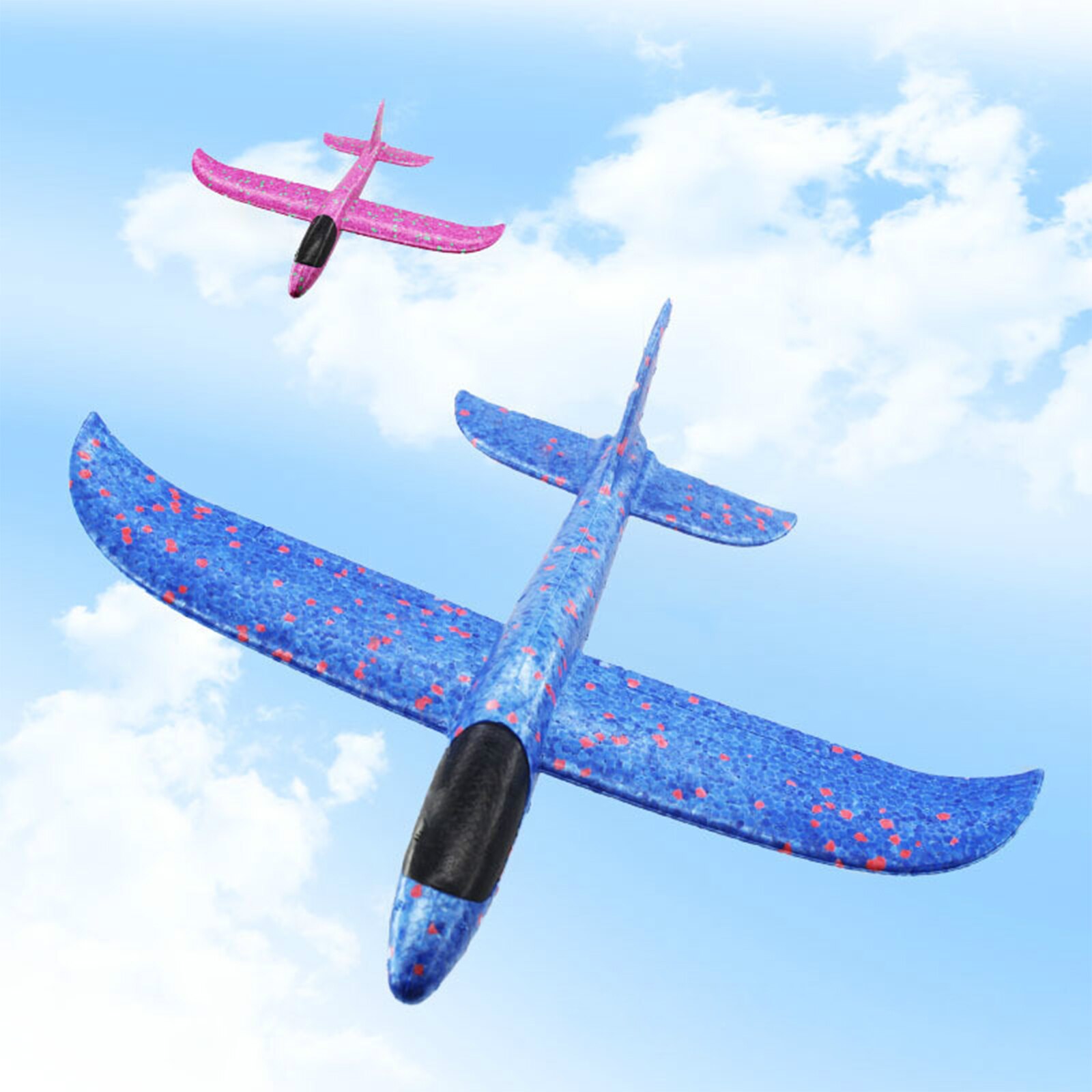 Schuim Zweefvliegtuig Vliegtuig Hand Gooien Vliegtuigen Speelgoed Schuim Vliegtuigen Vliegende Vliegtuig Model Buitensporten Speelgoed 2 Flight Mode Voor Kinderen