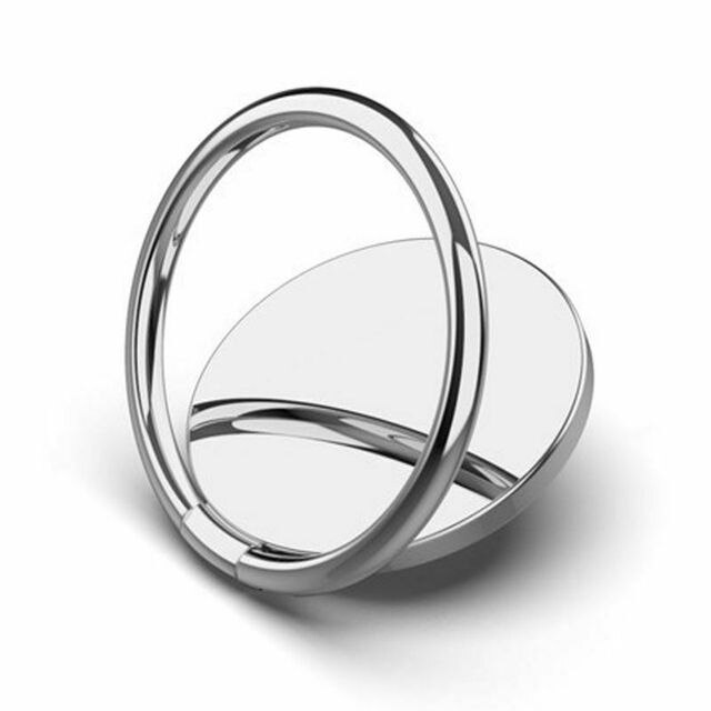 Supporto per telefono con anello per dito supporto da tavolo con rotazione a 360 gradi per supporto magnetico per telefono per auto supporto universale per anello per cellulare in metallo: Silver