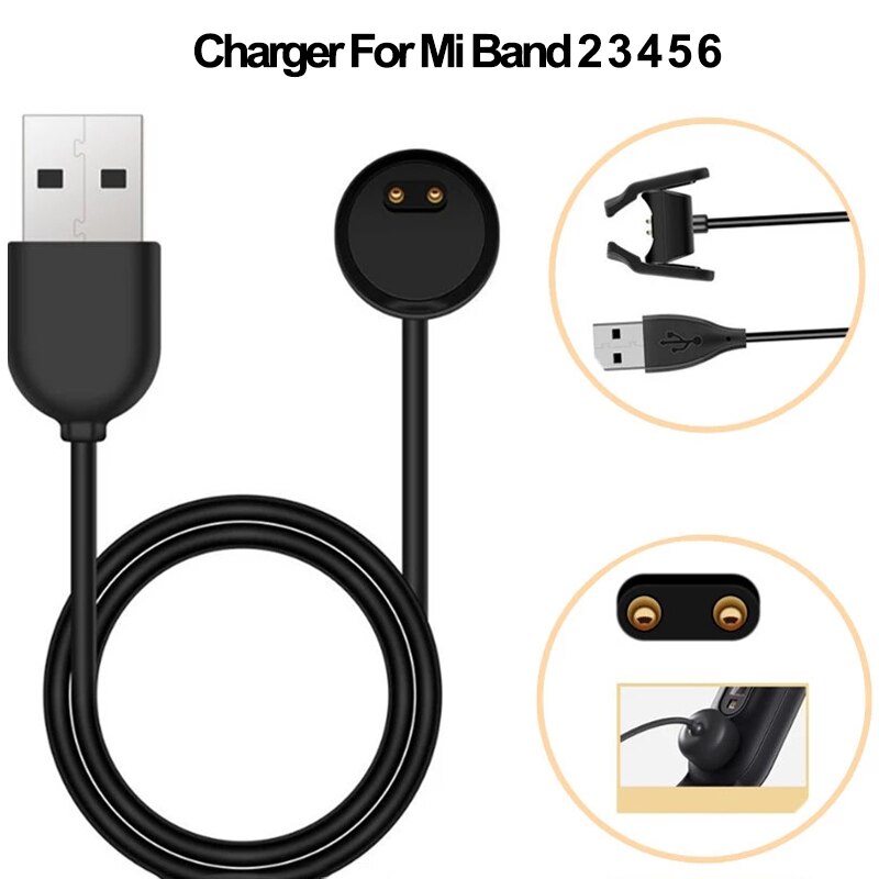 USB fast Charging Cable Charger For Xiaomi Mi Band 6 5 4 Cable Data Dock For MiBand 2 3 4 5 Charge OTG Adapter Station Portable