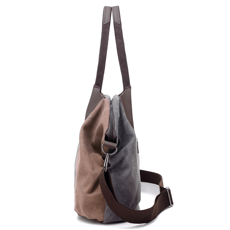 Bolso grande Casual para mujer, bolsos de lona, bolsos de hombro, bolso grande, bandolera, bolso de compras para mujer