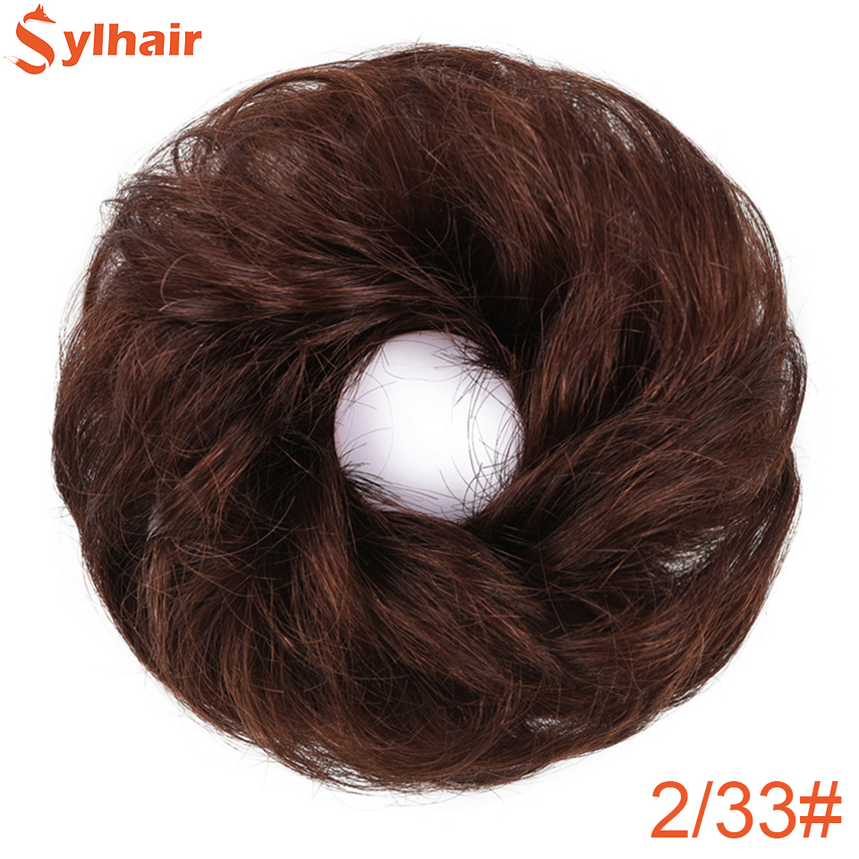 Sylhair Women's Hair Buns Synthetic Hair Curly Chignon Messy Bun Hair Messy Buns Updo Roller Hairpiece For Women: ZFQQ-2-33