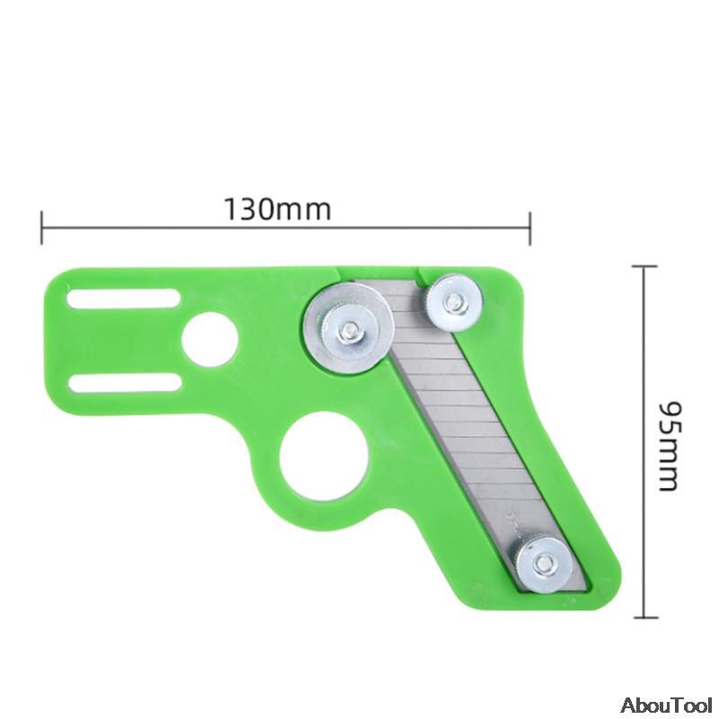 Edge Strip Trimming Knife Manual Paint-Free Board Sealing Thickened Scraping Knife PVC Scraping Edge Artifact Woodworking Head: straight