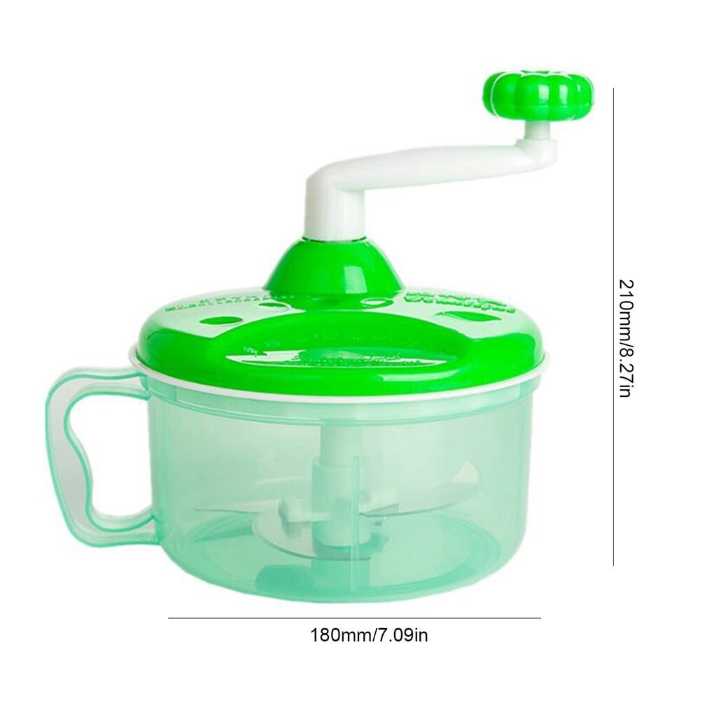 250ml Multi-function Kitchen Manual Food Processor Meat Grinder Vegetable Chopper Shredder Cutter Egg Blender