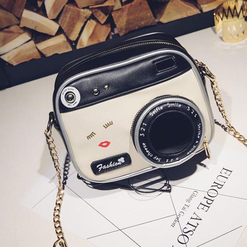 PU Leather Shoulder bag Strap Bag Style Case camera cute Small chain crossbody bag women small vintage purse