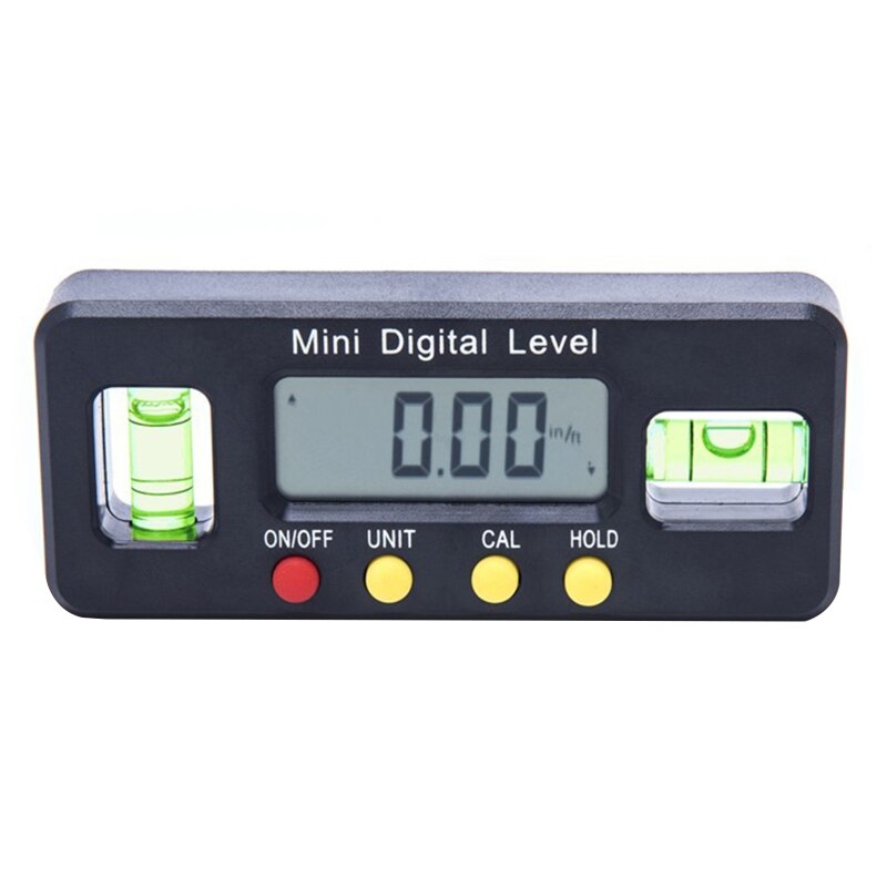 Magnetic Angle Finder Electronic Level Box Digital Level Horizontal Inclinometer Angle Ruler Measuring Tool 100mm 150mm: Red