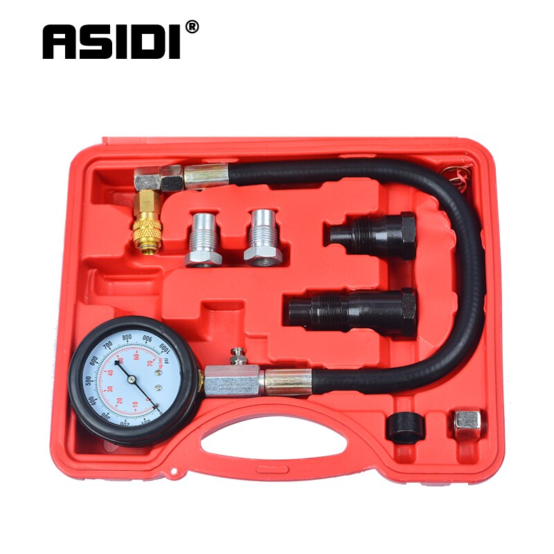 TU-15A Diesel Engine Compression Tester Kit Engine Pressure Gauge 0-1000psi