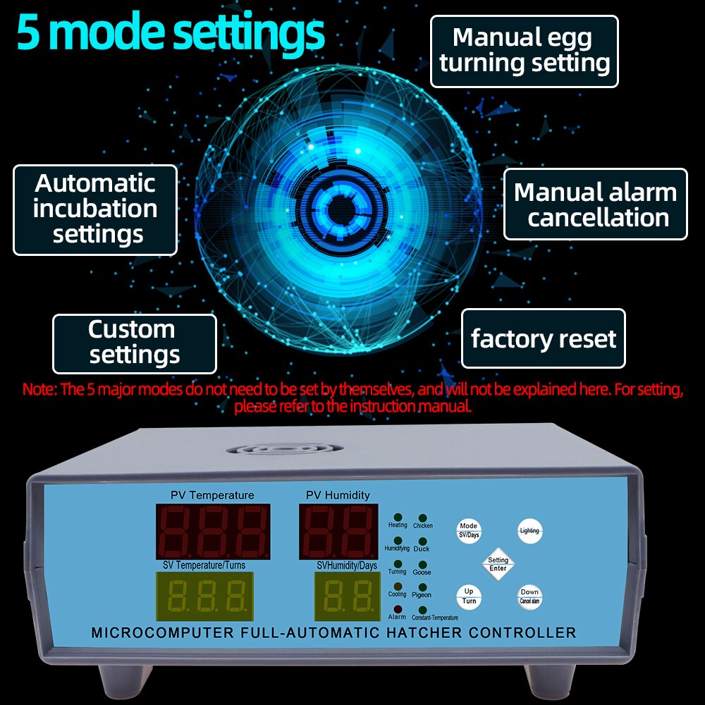 Egg Incubator Controller XM-18K-1 Automatic Egg Hatcher Controller Temperature Controller Temperature Humidity Sensors 50%off