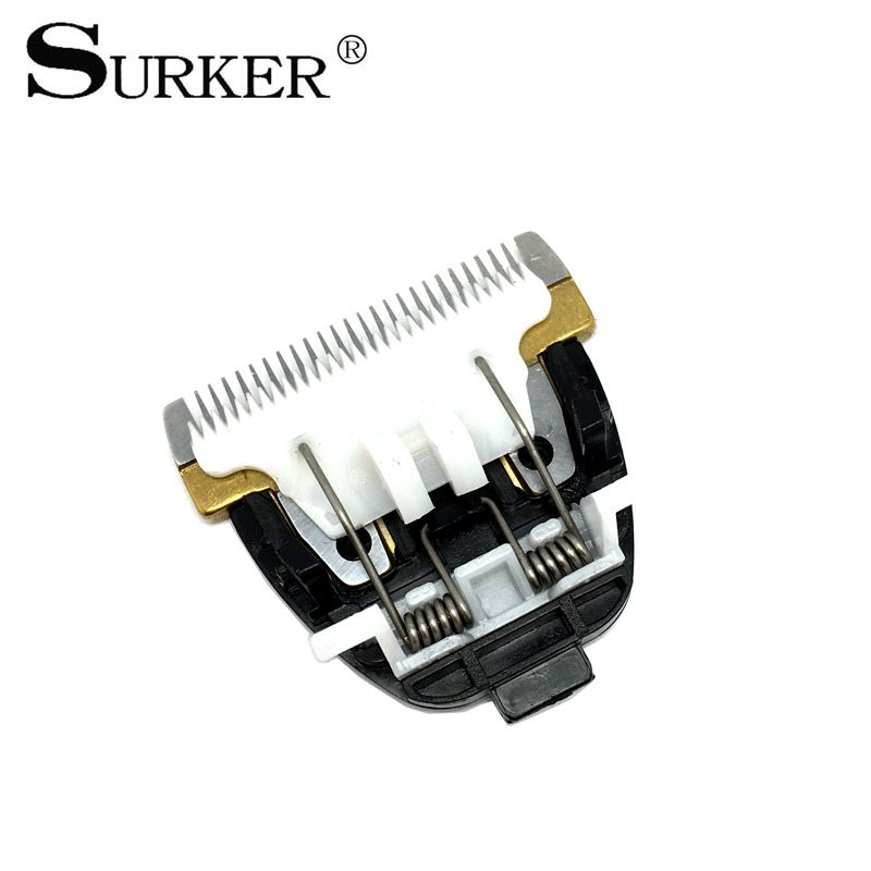 SURKER RFC-688B Tondeuse Blade Plated Titanium Keramische Hoofd Hair Styling Accessoires