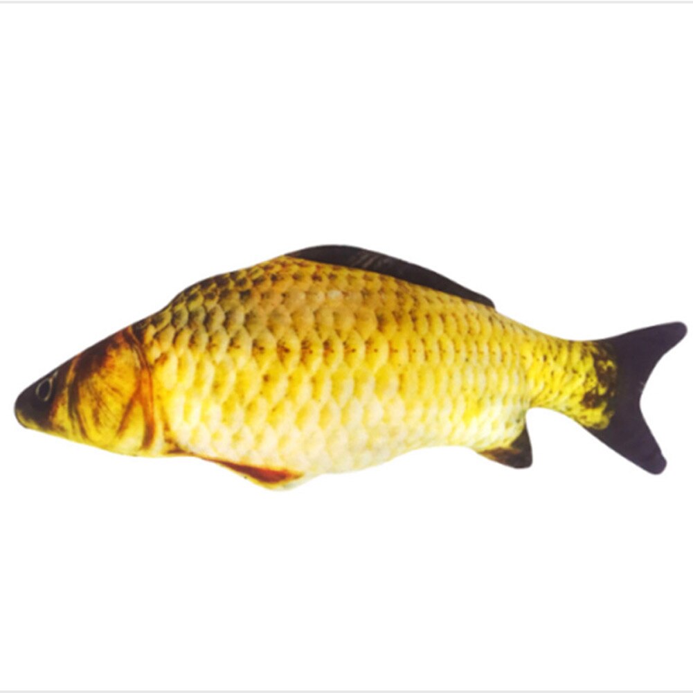 20/30/40 cm Simulation Fish Plush Toys Cat Wagging Fish Soft Realistic Red carp Saury Catfish Toy For Pet Funny Chewing: Arowana / 20cm