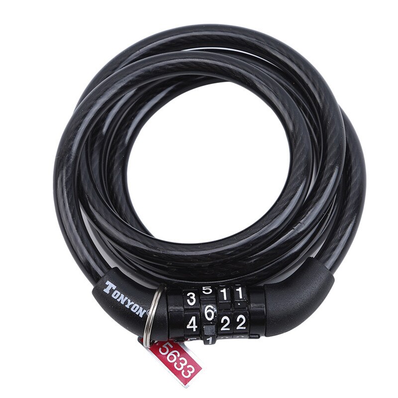 Lock Security Code Lock Multifunctional Bicycle Lock Anti-Theft Security Code Combination Lock Strengthen Steel Bike Cable