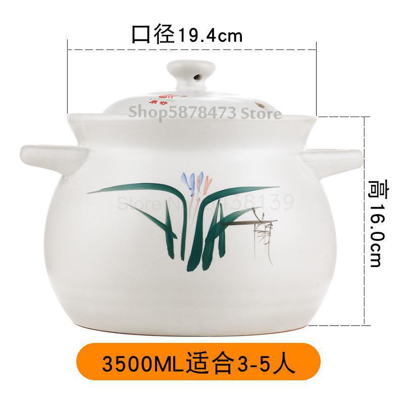 Braadpan Hoge Temperatuur Fornuis Grote Capaciteit Soeppan Open Vuur Straight Soep Soep Home Gas Pap Pot Keramische Pot: Old  farmer  3