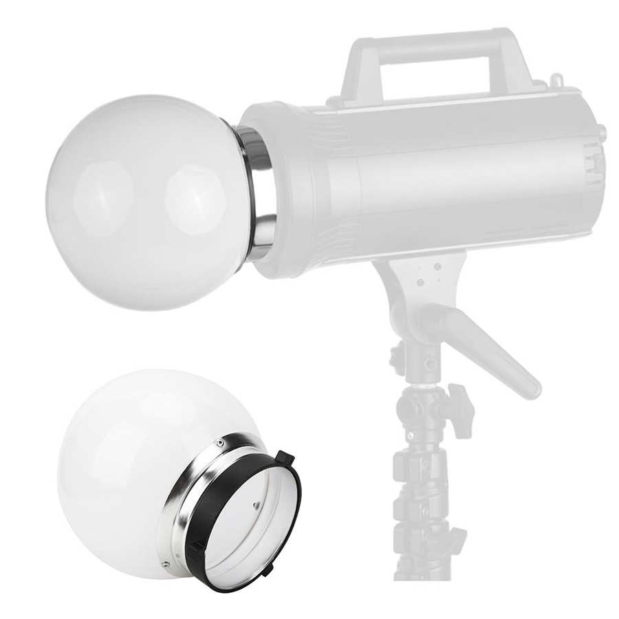15cm Soft Light Diffuser Ball General Flash Lampshade for Bowens Mount Light Flash Diffuser Photograpic Studio Accessories