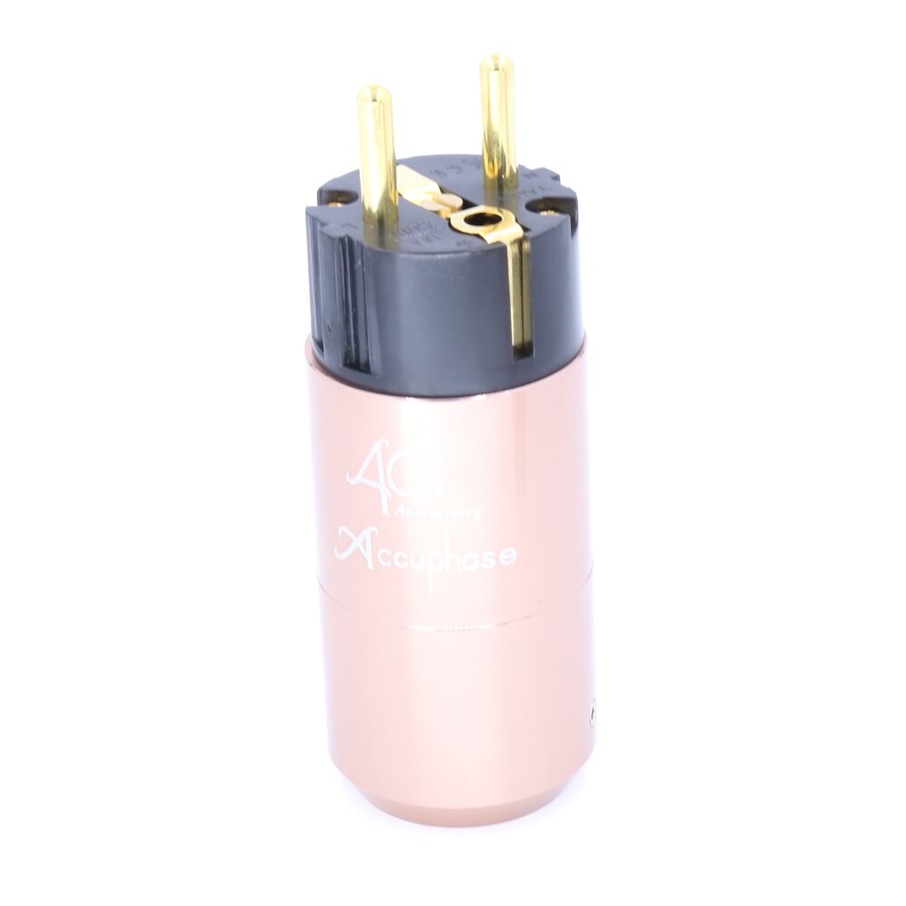 5Paare Accuphase 40th EU Schuko Energie stecker IEC Stecker Verstärker CD DVD Spieler AC Energie Kabel Energie kabel stecker DIY Netz: 5stck EU männlich stecker