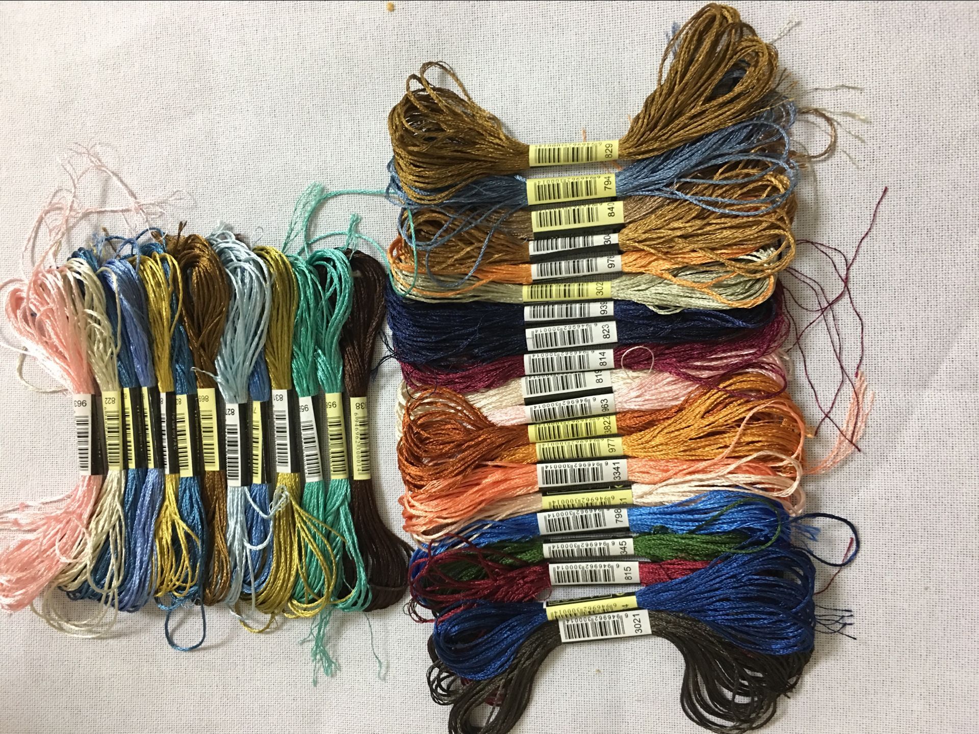 oneroom 30/50/100/500 skeins silk embroidery embroidery thread Silk Floss Handmade Embroidery cross stitch Threads