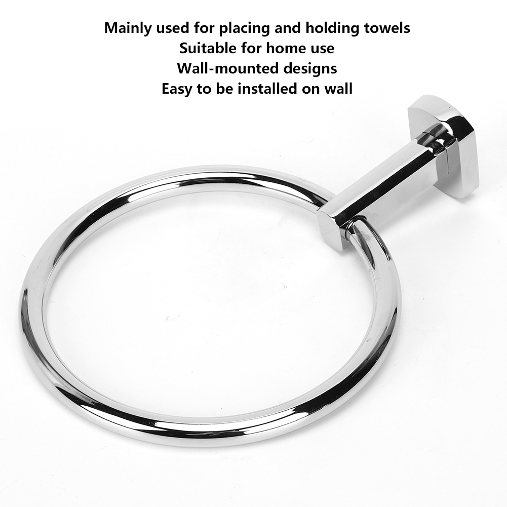 RVS Enkele Handdoekstang Rail 30cm-120cm,Ronde Handdoekstang Gepolijst Zilver Afwerking Handdoekrail Wandmontage Handdoekenrek Houder voor Badkamer of Keuken (Grootte:80cm