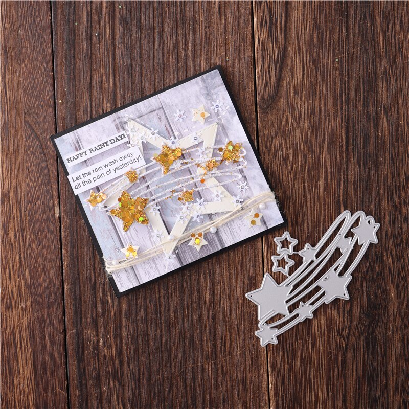 Kokorosa Cutting Dies Metal Dies Star Frame Die Scrapbooking Album Card Making Embossing Stencil Diecuts Decoration