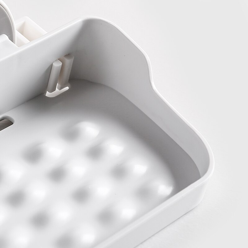Badrum hem tvål box dusch hållare behållare plast tvål box dispenser tvål rack icke-spår vidhäftande