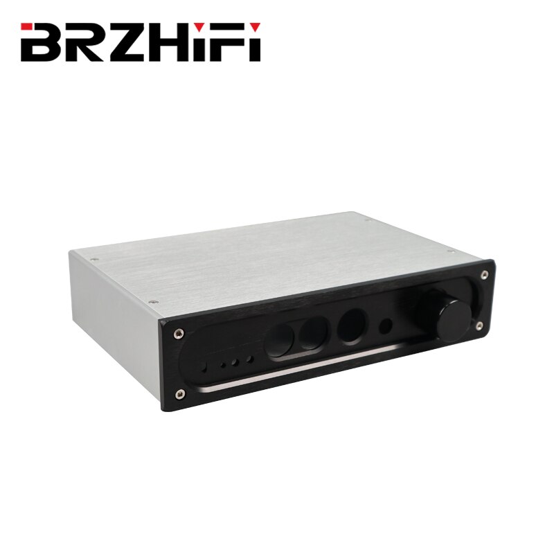 BRZHIFI Audio E600 Silver Amp Chassis All-aluminum Case 2505 Aluminum Alloy Enclosure For DIY: Default Title