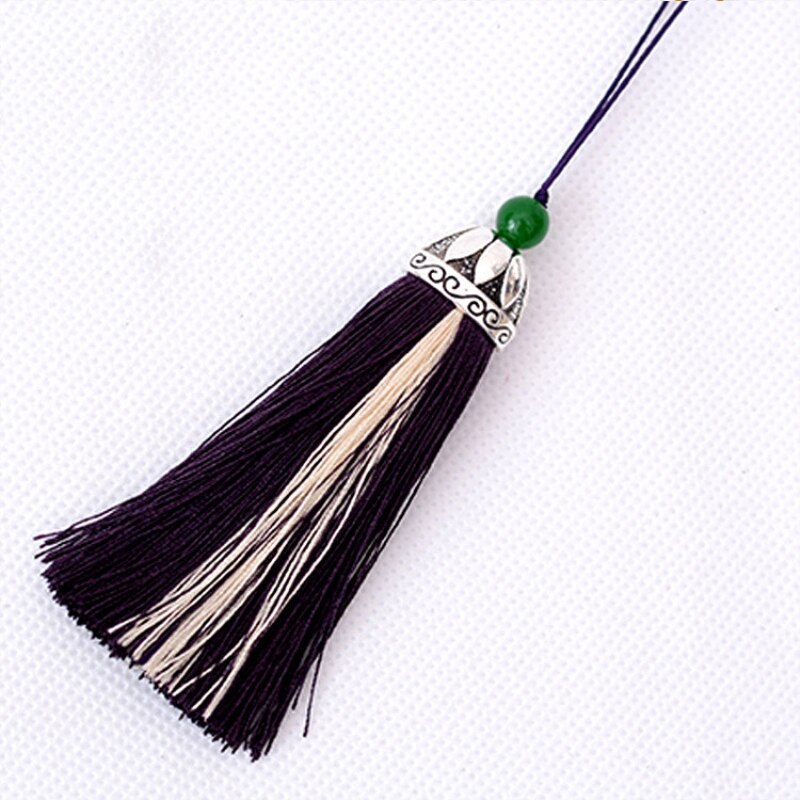 5Pcs Hat Tassels For Crafts Decorative Supplies DIY Home Textile Curtain Clothing Sewing Cord Tassel Fringe Trim: Deep purple