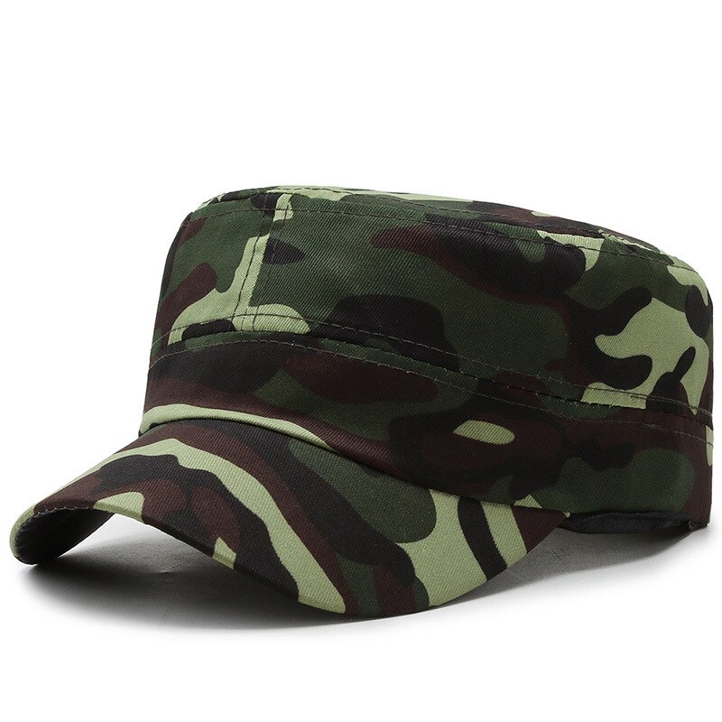 Mænds kvindes solhat flad hat rekvisitter hat camouflage hatcamouflage hatte sl -06