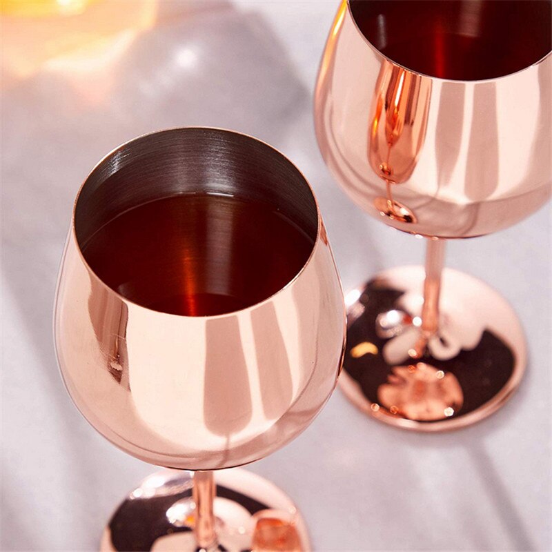 520ml rødvinsglas rustfrit stål barware saft drikke kop restaurant champagne bæger