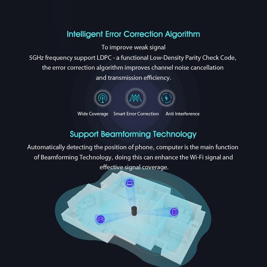 Xiaomi Mi router AC2100 podwójna częstotliwość WiFi 128MB 2.4GHz 5GHz dwurdzeniowy procesor gry zdalne sterowanie APP dla Mihome