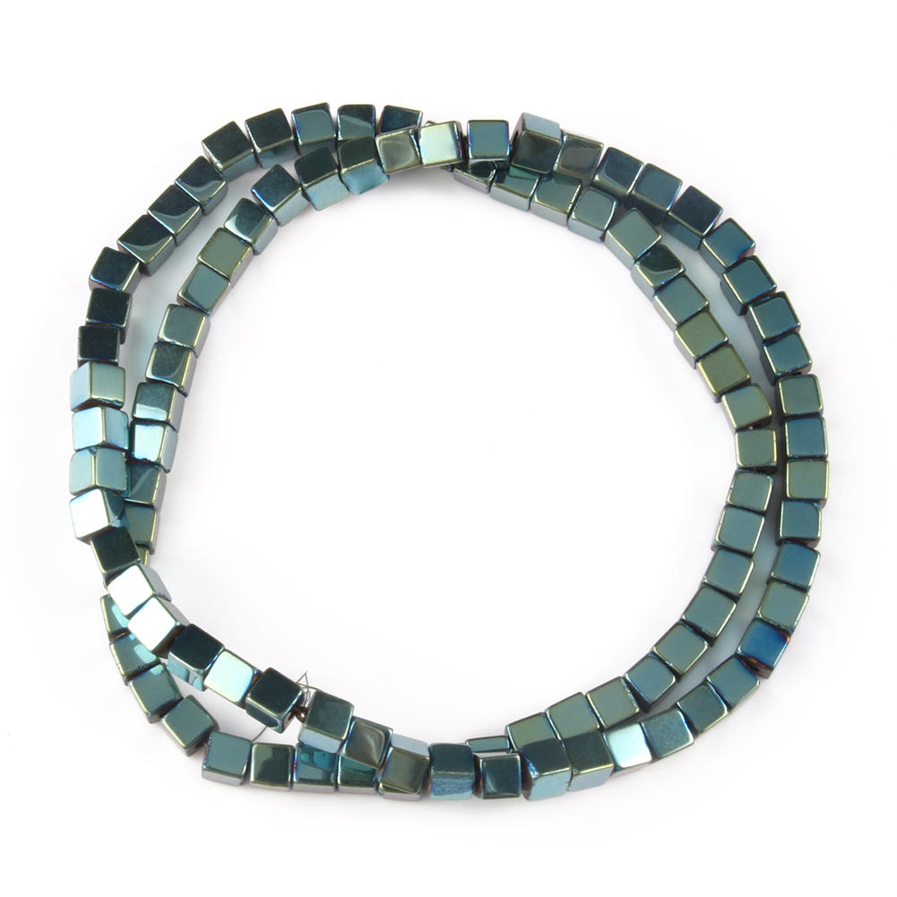Cube Hematite Stone Beads 2 3 4mm Square Hematite Loose Spacer Beads For Jewelry Making DIY Bracelet Accessories 15''