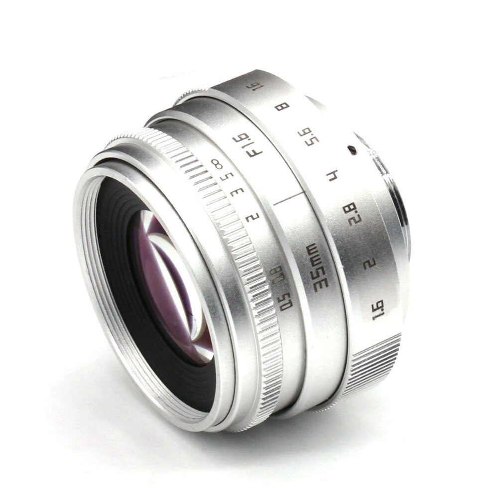 Lente da câmera da montagem de 35mm f1.6 c com anel adaptador para fujifilm X-E2 / X-E1 / X-Pro1 / X-M1 / X-A2 / X-A1 / X-T1